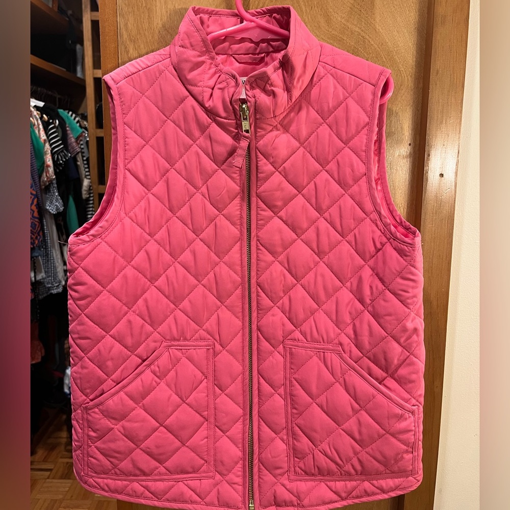 Crewcuts girls’ hot pink quilted vest